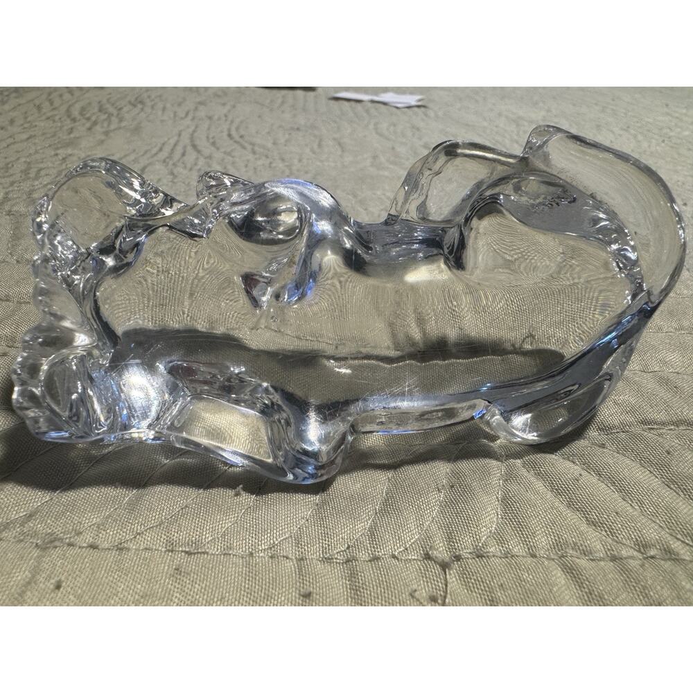 Vintage Dog Paperweight ZClear Art Glass Sleeping Puppy - Picture 7 of 7